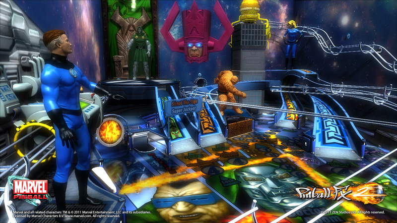 Illustration for article titled Marvel Pinball Celebrates 50 Years of the Fantastic Four